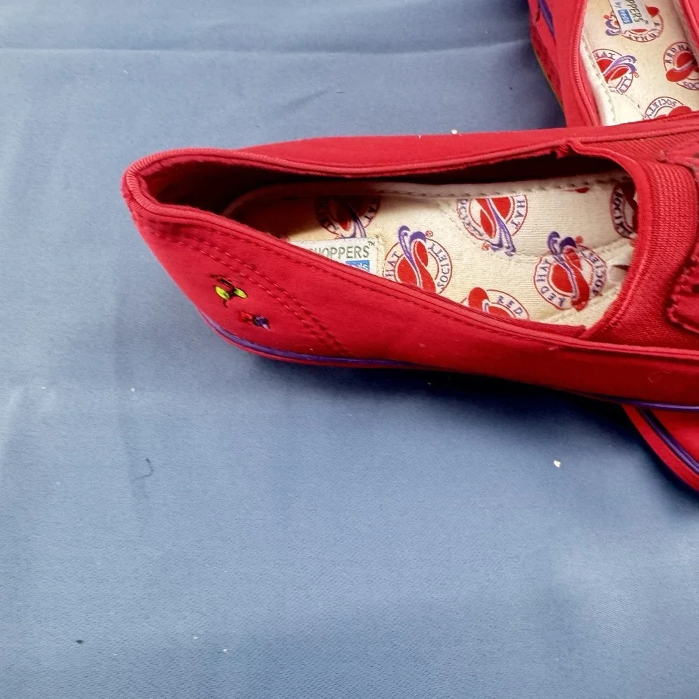 Keds Grasshoppers VTG Y2K Red Hat Society Casual Loafers Women Size 7 1/2 Med